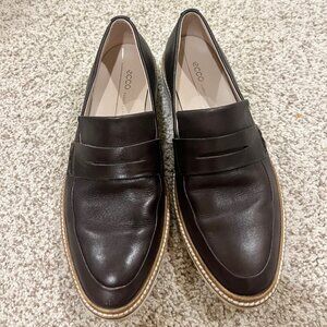 ECCO Women's Incise Tailored Slip On Penny Loafer, sz 5